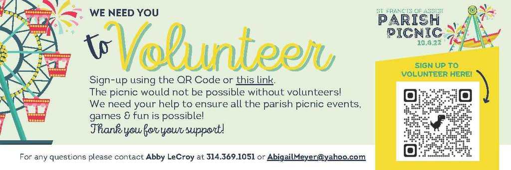 picnic 2022 volunteer