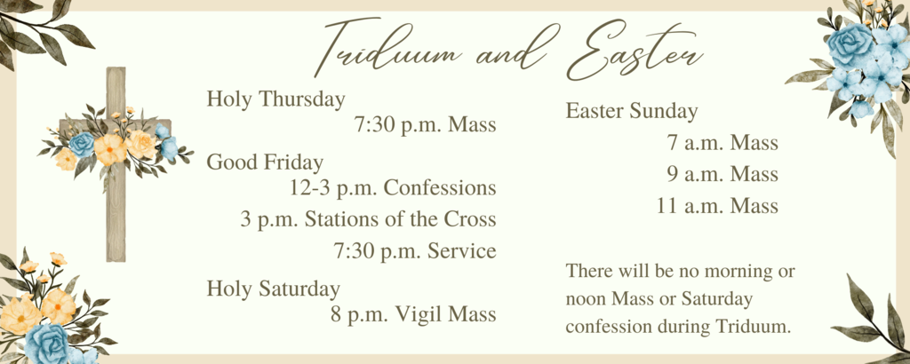 triduum and easter