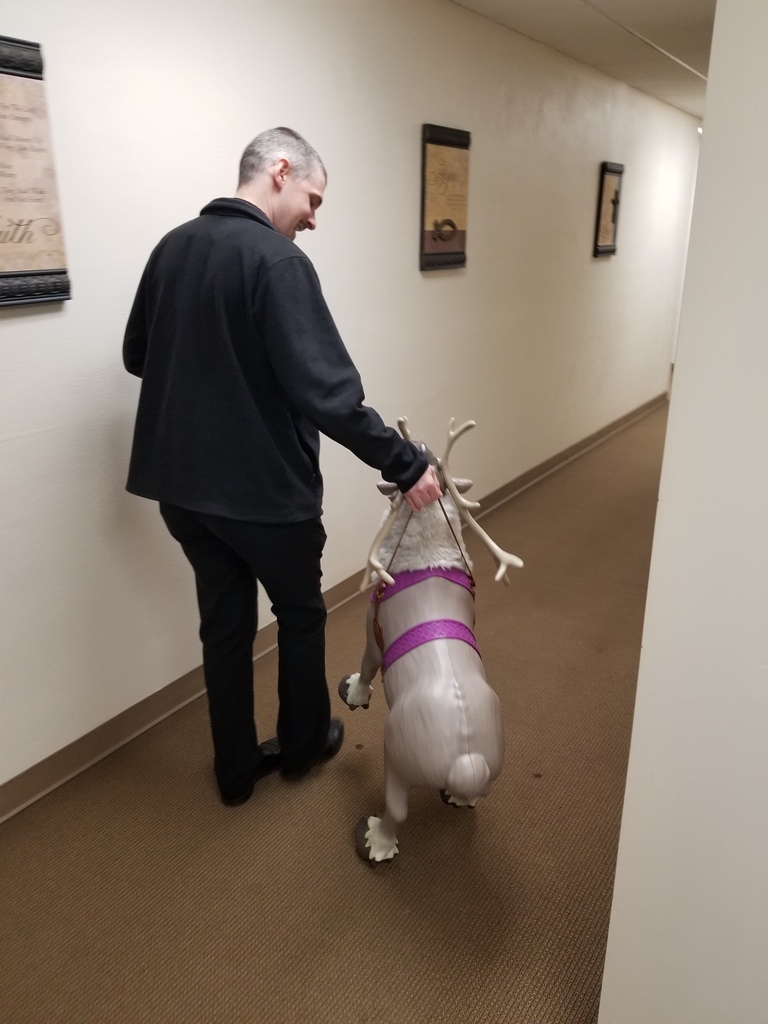 Fr. Paul and Sven the Reindeer